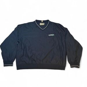 Men's Navy Sweater Dunbrooke Collection Conley windbreaker sweatshirt